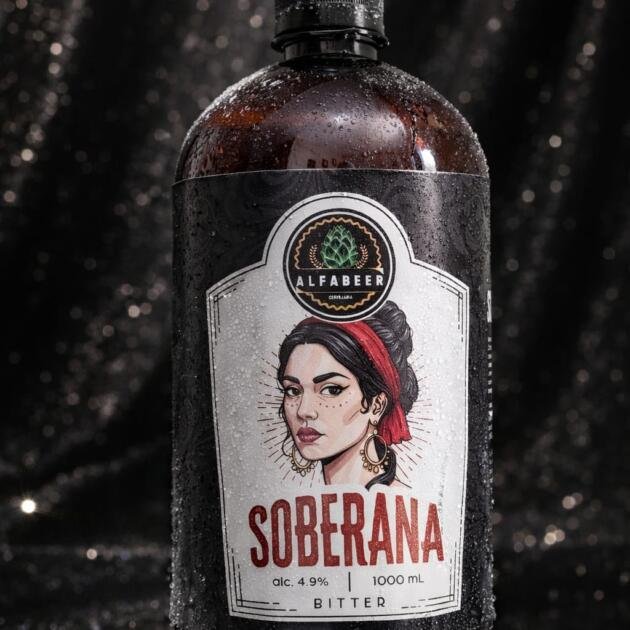 Cerveja artesanal Soberana Bitter AlfaBeer âmbar